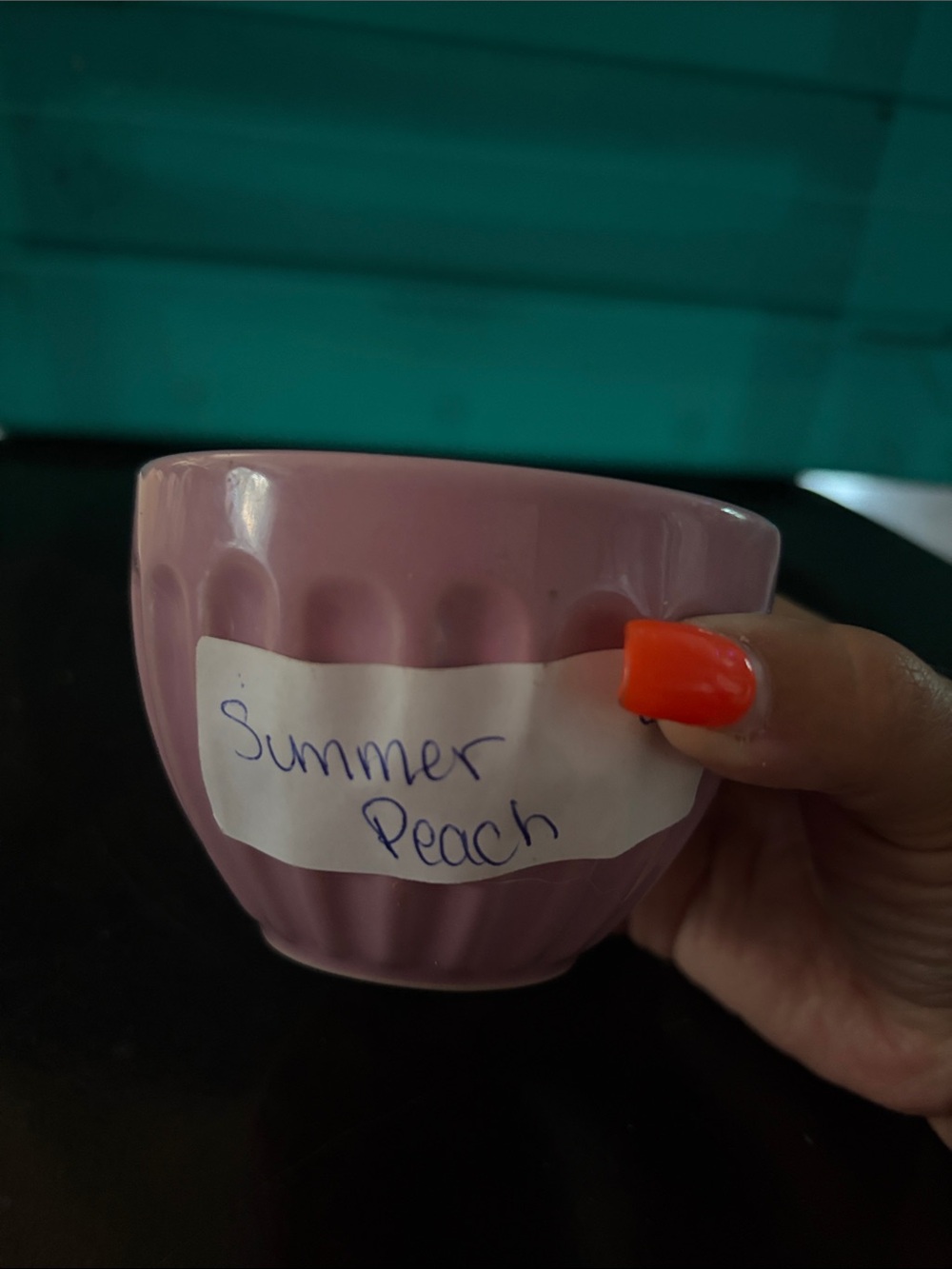 Summer Peach Scented Bath & Body Jar - Pink